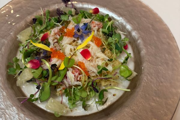 【PLATES】ずわい蟹とクスクスのサラダ仕立て、分担のドレッシングの画像